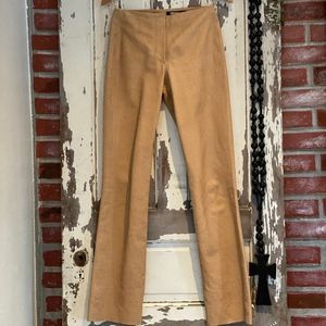 Donna Karan Leather Snake Print Pant